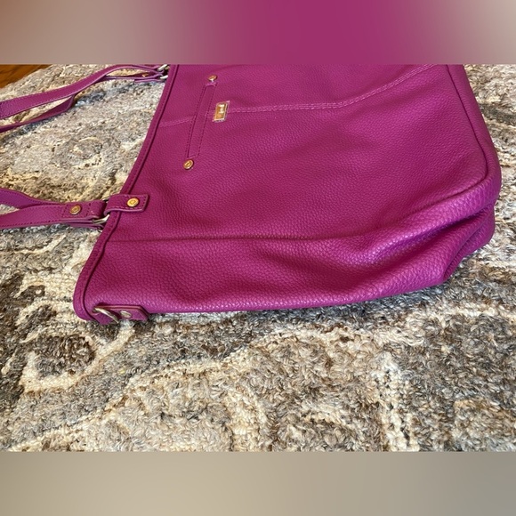 Thirty One TOWNSFAIR REVERSIBLE TOTE -PALACE OF JEWELLS PEBBLE Purse Bag Purple - Picture 3 of 12